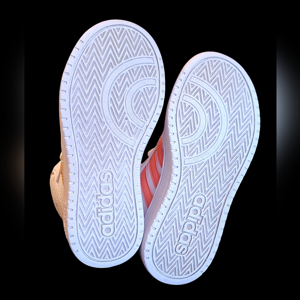 adidas neo Hoops 2.0 Mid J White Pink - Picture 10 of 11